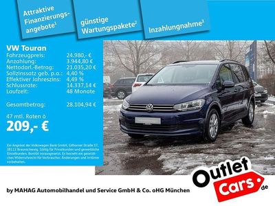 Blau Gebraucht 2022 VW Touran Comfortline Van / Kleinbus | 24.980 € (Guter Preis)