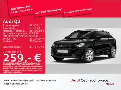 Gebraucht Audi Q2 Advanced Plus 190 PS (139 kW) 2025 Mythosschwarz metallic SUV