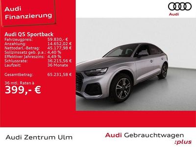 Silber Gebraucht 2025 Audi Q5 Sportback S-Line SUV | 59.830 € (Fairer Preis)