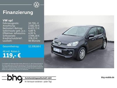 Schwarz Gebraucht 2018 VW up! move up! Kleinwagen | 10.730 € (Etwas zu teuer)