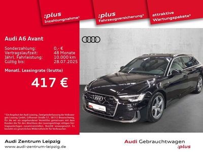 Gebraucht Audi A6 S-Line 204 PS (150 kW) 2024 Mythosschwarz metallic Kombi