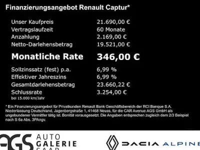 Używany Renault Captur Techno 158 KM (116 kW) 2023 Niebieski SUV