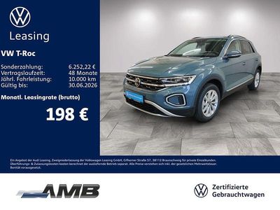 Second-hand VW T-Roc Style 150 CP (110 kW) 2025 Albastru SUV