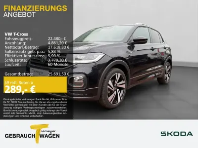 Gebraucht VW T-Cross R-line 150 PS (110 kW) 2021 Schwarz SUV