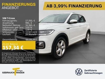 Pure white Gebraucht 2021 VW T-Cross R-line SUV | 17.350 € (Guter Preis)