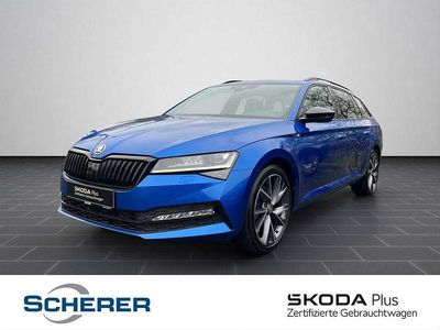 Gebraucht Skoda Superb SportLine 200 PS (147 kW) 2022 Raceblau metallic Kombi