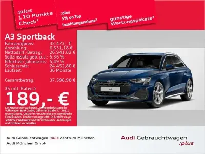 Gebraucht Audi A3 S-Line 116 PS (85 kW) 2025 Ascariblau metallic Limousine