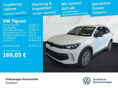 Używany VW Tiguan Goal 150 KM (110 kW) 2025 Biały SUV