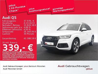 Gebraucht Audi Q5 S-Line 286 PS (210 kW) 2020 Gletscherweiß metallic SUV