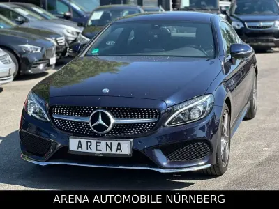 Brugt Mercedes C180 AMG 156 HK (114 kW) 2016 Blå Coupe