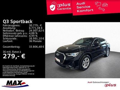 Gebraucht Audi Q3 Sportback S-Line 150 PS (110 kW) 2023 Mythosschwarz metallic (metallic) SUV