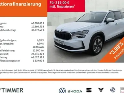 Gebraucht Skoda Kodiaq Selection 204 PS (150 kW) 2025 Weiß SUV