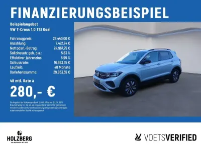 Gebraucht VW T-Cross Goal 116 PS (85 kW) 2025 Silber SUV