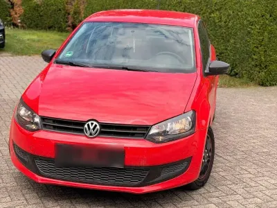 Gebraucht VW Polo Trendline 69 PS (50 kW) 2009 Rot Kleinwagen
