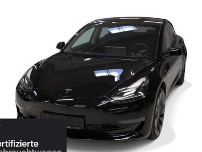 Begagnad Tesla Model 3 Performance 377 kW (513 HK) 2022 Svart Sedan