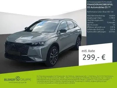 Gebraucht DS Automobiles DS7 Crossback Performance Line Plus 131 PS (96 kW) 2024 Grau SUV