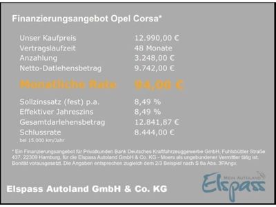 gebraucht Opel Corsa F Edition ALLWETTER TEMPOMAT ALU PDC BLUETOOTH DAB KLIMA