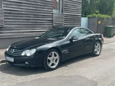 Gebraucht Mercedes SL500 AMG 306 PS (225 kW) 2002 Schwarz Cabrio