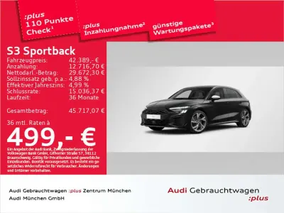 Brugt Audi S3 Ambiente 310 HK (228 kW) 2024 Sort Sedan