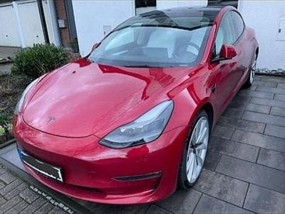 Usado Tesla Model 3 Performance 377 kW (513 HP) 2021 Vermelho Sedan