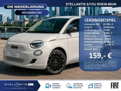 Neu Fiat 500e La Prima 86 kW (118 PS) 2026 Weiß Limousine
