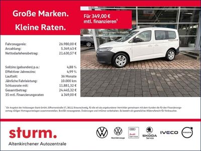 Gebraucht VW Caddy Basis 122 PS (89 kW) 2022 Candyweiss Van / Kleinbus