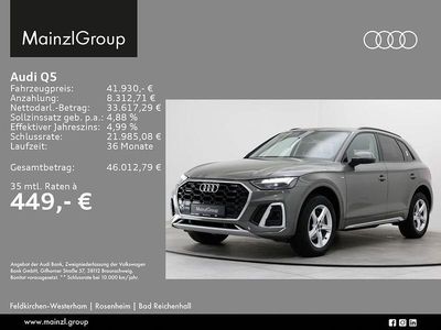 Gebraucht Audi Q5 S-Line 204 PS (150 kW) 2023 Chronosgrau metallic SUV