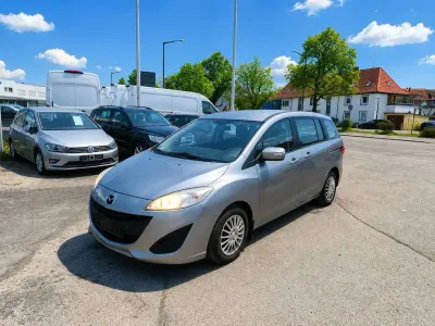Gebraucht Mazda 5 Prime-Line 116 PS (85 kW) 2013 Plutossilber metallic Van / Kleinbus