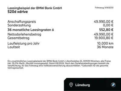 Gebraucht BMW 520 Comfort Edition 197 PS (144 kW) 2025 Schwarz Limousine