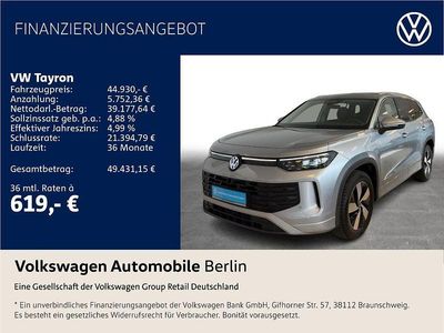 Gebraucht VW Tayron Match 204 PS (150 kW) 2025 Oyster silver metallic SUV