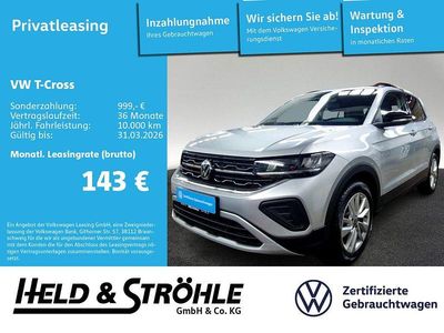 Gebraucht VW T-Cross Goal 95 PS (69 kW) 2025 Silber SUV