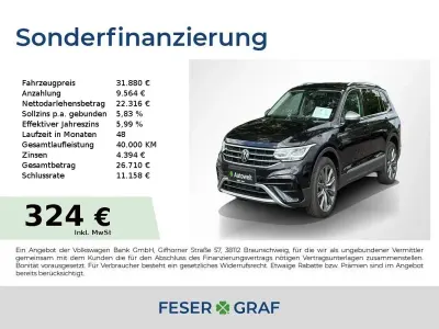 Gebraucht VW Tiguan Allspace Elegance 150 PS (110 kW) 2022 Schwarz SUV