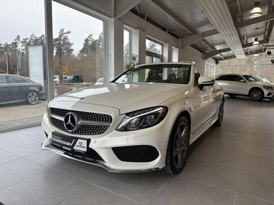 Weiß Gebraucht 2018 Mercedes C200 AMG line Cabrio | 31.950 € (Etwas zu teuer)