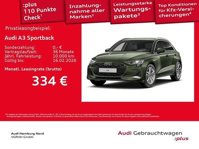 M4 distriktgrün metallic Gebraucht 2025 Audi A3 Advanced Plus Limousine | 33.990 € (Fairer Preis)