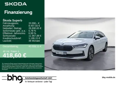 Gebraucht Skoda Superb Selection 150 PS (110 kW) 2025 Weiß Kombi