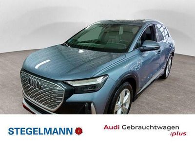 Gebraucht Audi Q4 e-tron S-Line 125 kW (170 PS) 2023 Geysirblau metallic SUV