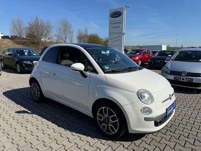 Gebraucht Fiat 500 Lounge 69 PS (50 kW) 2010 Weiß Kleinwagen