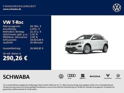 0q pure white Gebraucht 2022 VW T-Roc Sportline SUV | 24.790 € (Guter Preis)