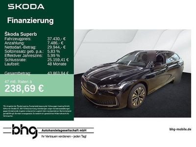 Schwarz Gebraucht 2025 Skoda Superb Selection Kombi | 37.430 € (Guter Preis)
