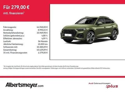 Gebraucht Audi Q5 Sportback S-Line 195 PS (143 kW) 2022 Grün SUV