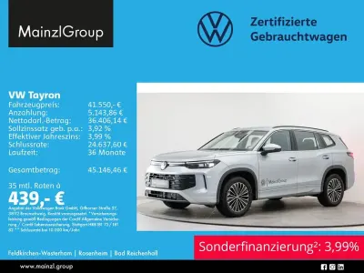 Gebraucht VW Tayron Life 193 PS (141 kW) 2025 Oyster silver metallic (metallic) SUV