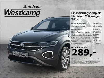 Gebraucht VW T-Roc Move 150 PS (110 kW) 2023 Indiumgrau metallic (metallic) SUV