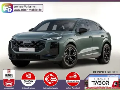Neu Audi Q3 Sportback Sport 204 PS (150 kW) 2026 Salbeigrün metallic SUV