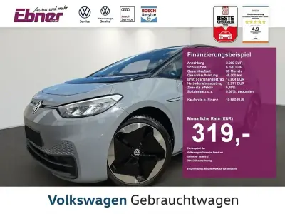 Gebraucht VW ID.3 Pro 150 kW (204 PS) 2020 Mangangrau metallic schwarz Kleinwagen