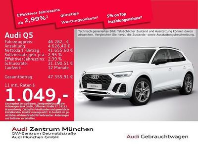 Gletscherweiß metallic Gebraucht 2021 Audi Q5 Ambiente SUV | 45.531 € (Teuer)