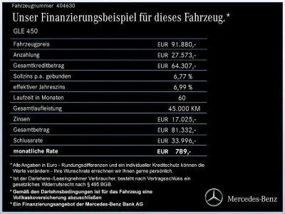Używany Mercedes GLE450 AMG AMG 367 KM (269 kW) 2025 Niebieski SUV