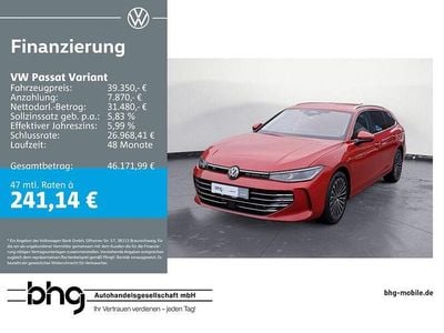 Gebraucht VW Passat Elegance 204 PS (150 kW) 2025 Chilirot metallic Kombi