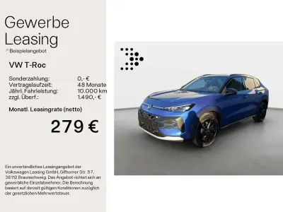 Neu VW T-Roc Cabriolet Style 150 PS (110 kW) 2026 Celestial blue metallic schwar SUV