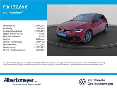 Brugt VW Polo R-line 95 HK (69 kW) 2024 Sort Hatchback