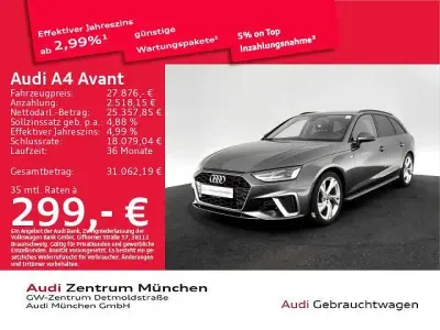 Używany Audi A4 S-Line 163 KM (119 kW) 2023 Szary Kombi